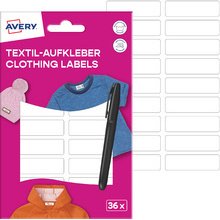 AVERY Étiquette pour textile, 13x45mm, incl. marqueur, blanc