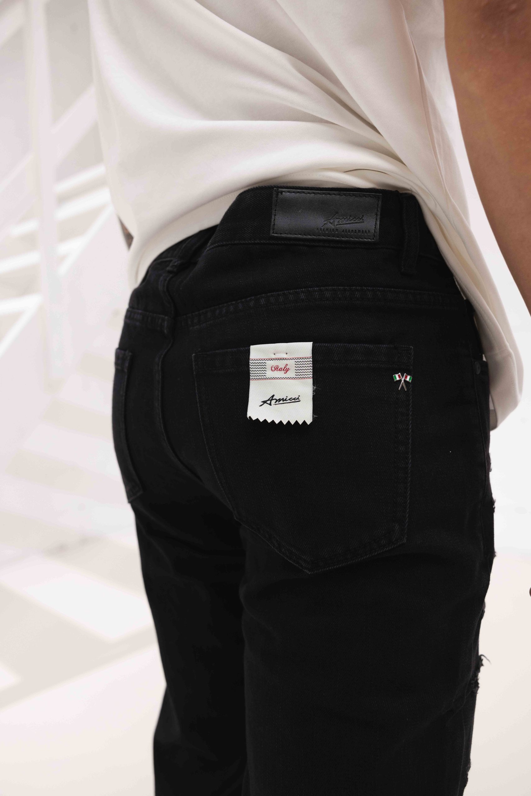 Amicci Bresso Jeans Heren Zwart