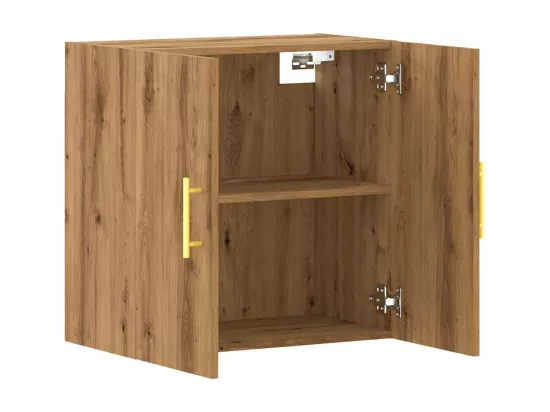 Armoire murale chêne artisanal 60x31x60 cm bois d'ingénierie