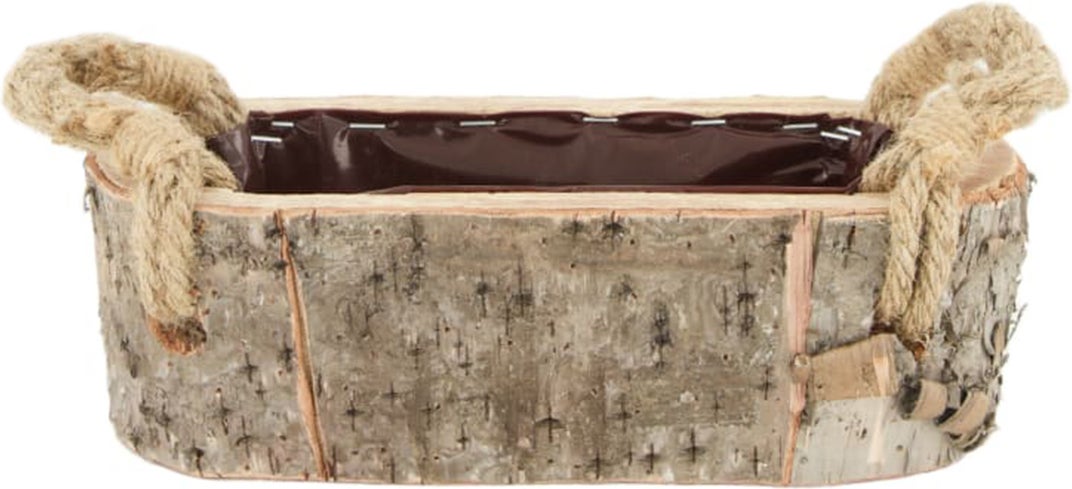 Dijk Natural Collections plantenbak Liva naturel 26 x 12 x 8 cm