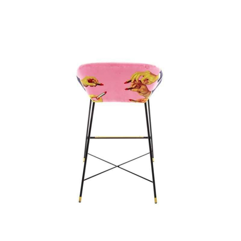 Seletti Toiletpaper barkruk pink lipsticks