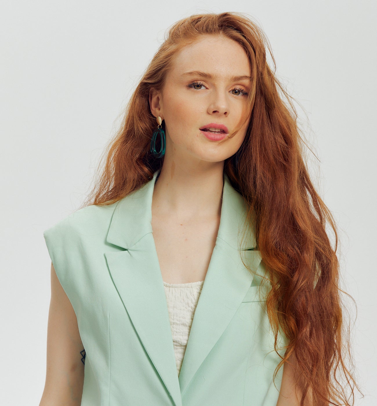Veste de tailleur sans manches - Jade