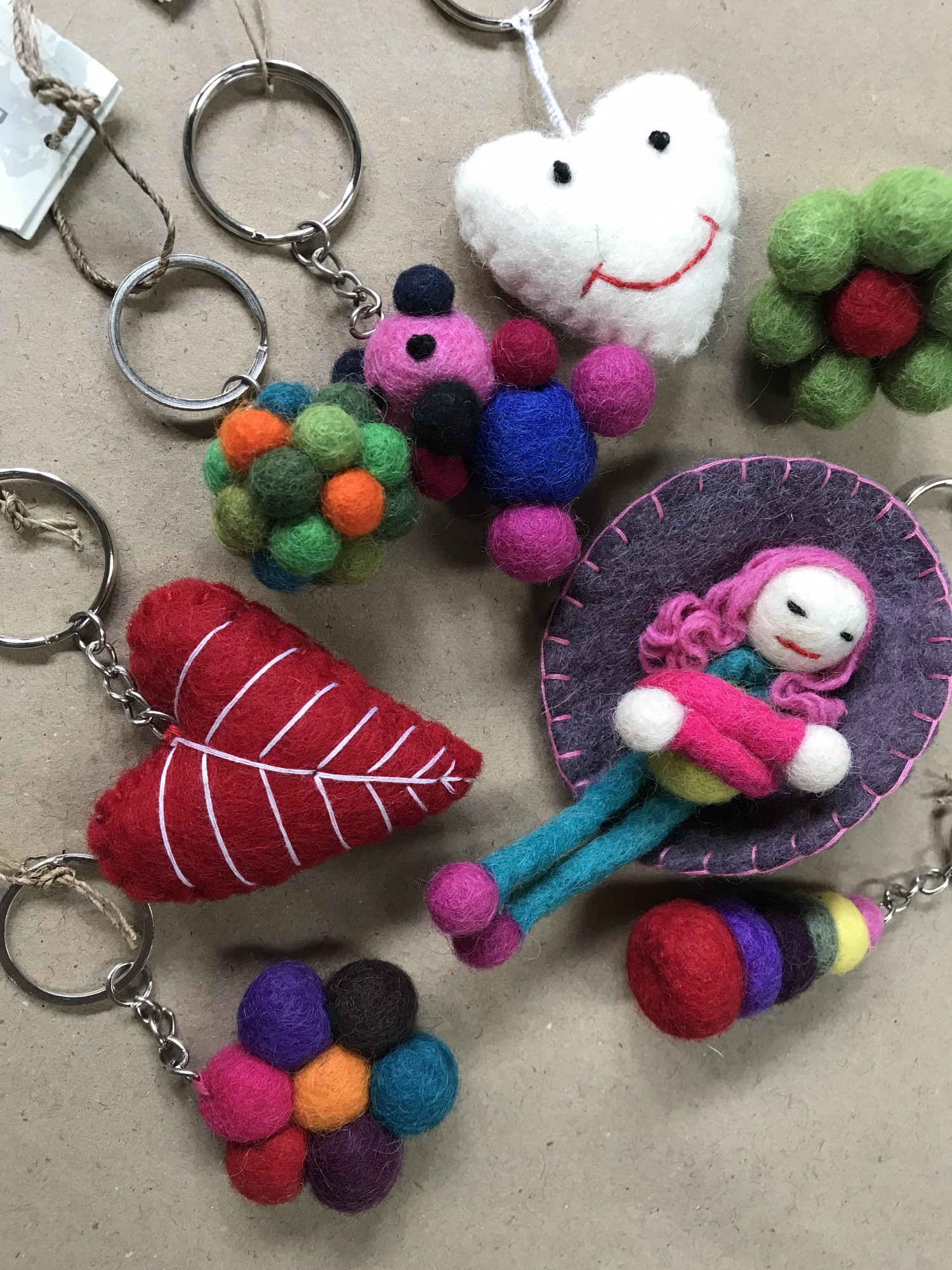 Schlüsselanhänger 'Panda Bär', aus Filz, multicolor günstig bestellen