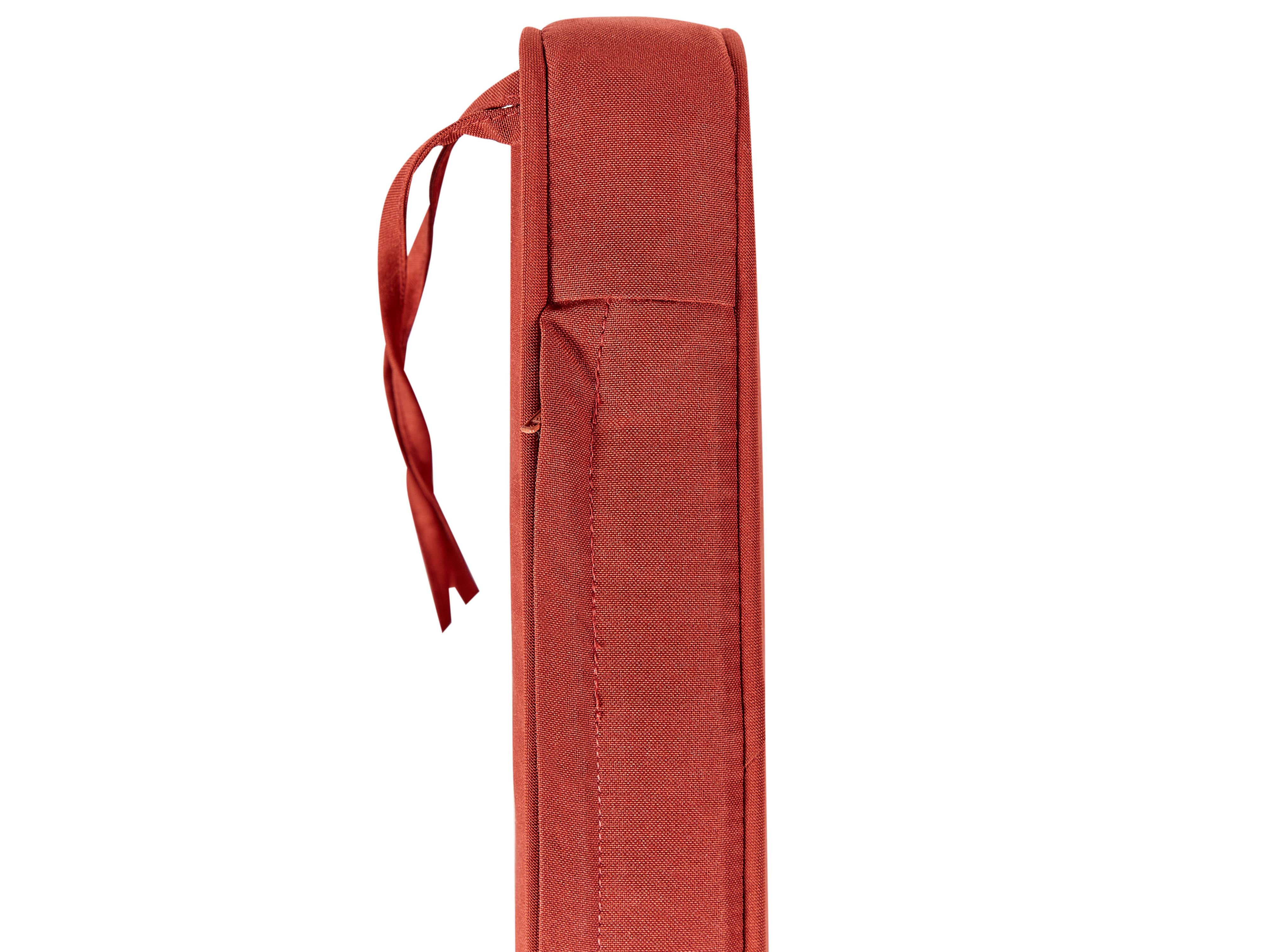 Tuinbank met zitkussen SOVANA 120 cm met opbergruimte Acaciahout Rood