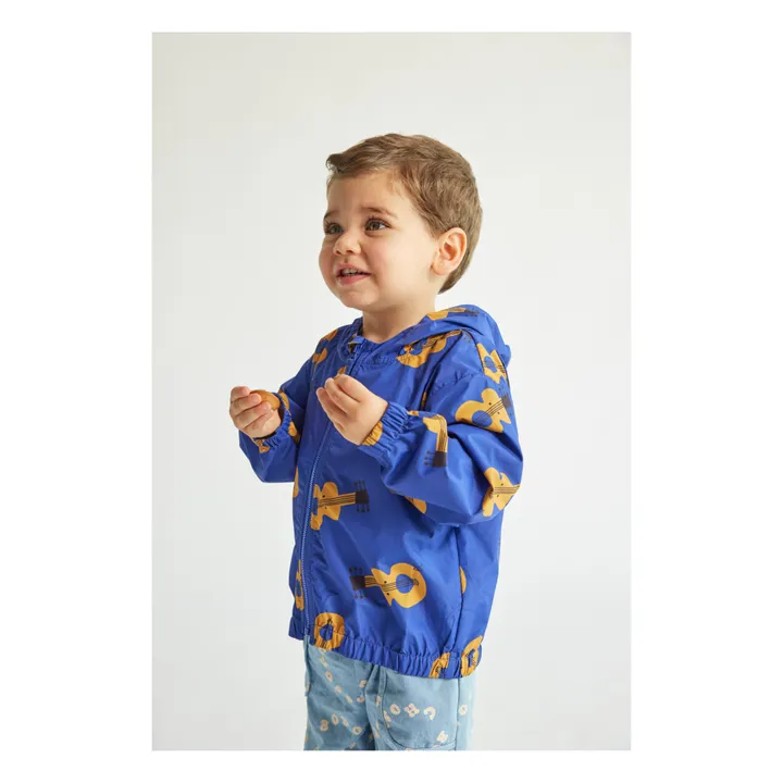Bobo Choses Coupe-Vent Matière Recyclée Guitares Bébé | Bleu