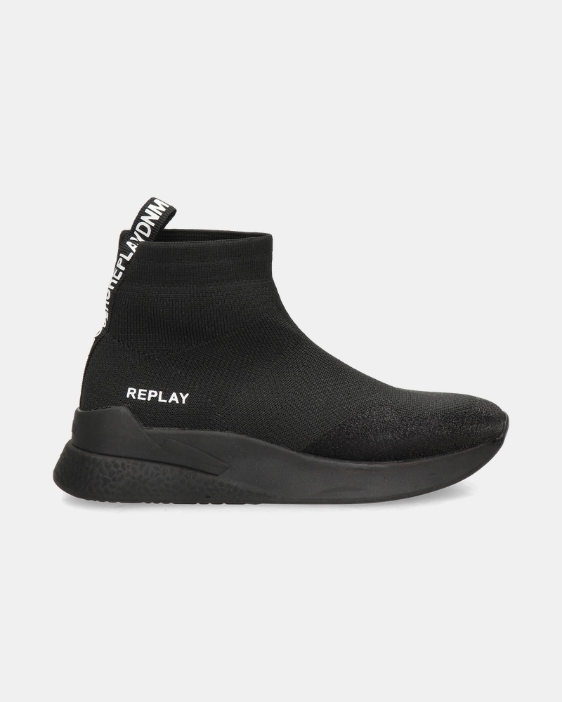 Replay Maze Jr 3 Hoge sneakers  - zwart