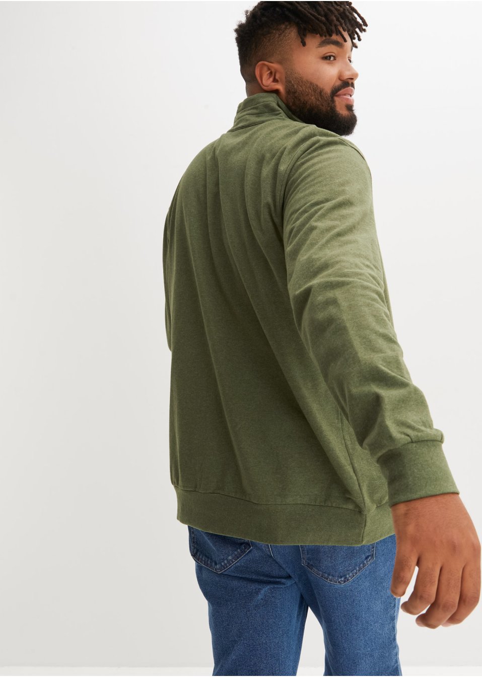 Sweat zippé avec polyester recyclé