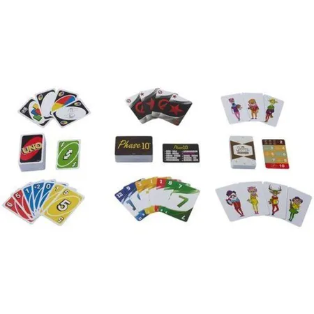 Mattel Kartenspiel-Klassiker in Metalldose UNO, Phase 10 und Snappy Dressers