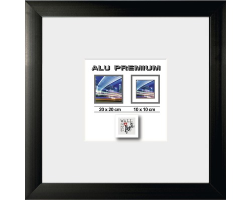 Aluminium fotolijst Quattro zwart 20x20 cm