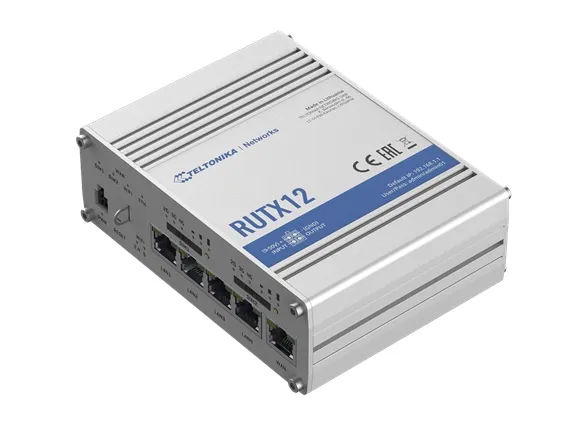Teltonika RUTX12 - Trådløs router - WWAN 5-port switch - 1GbE, PPP, Modbus - Wi-Fi 5 - Dual Band