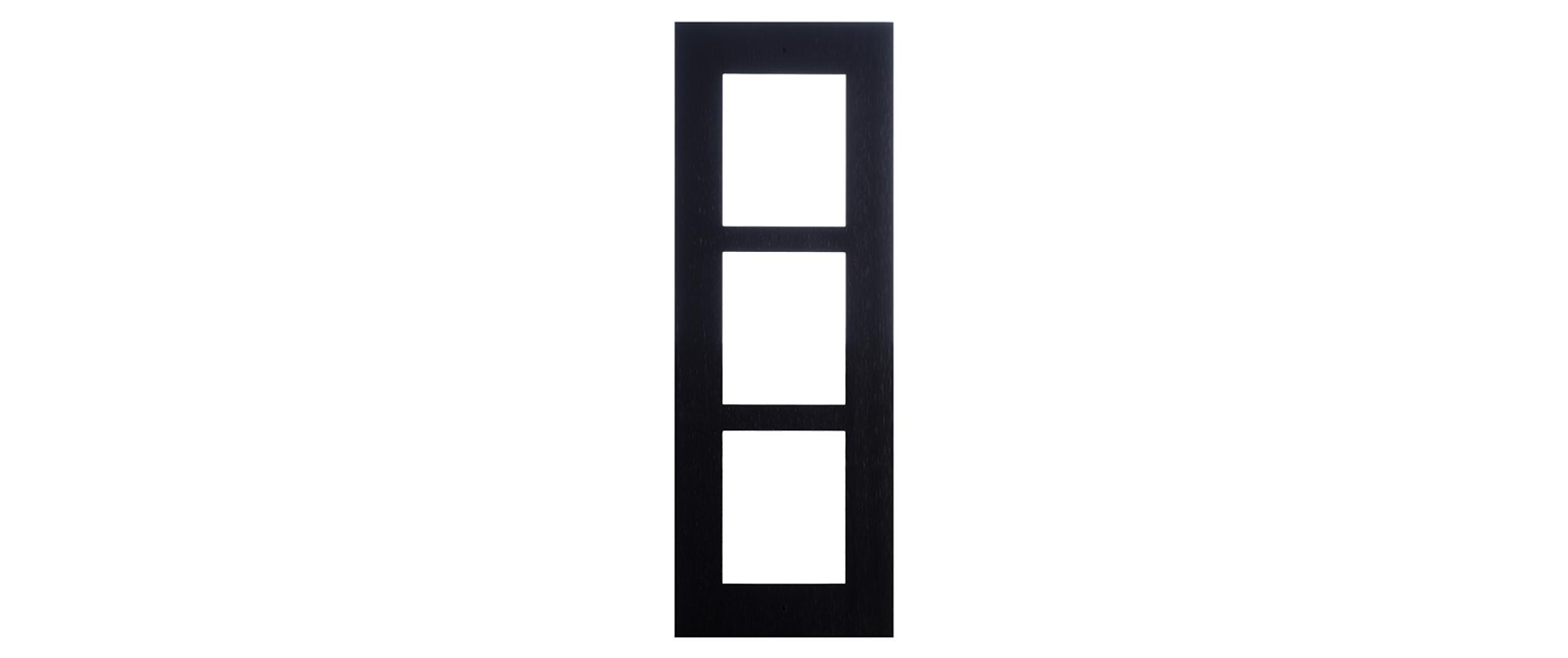 Montagerahmen IP Verso / LTE Verso 3 Module, schwarz2N Rahmen für den Wandeinbau - 3 Module, schwarz