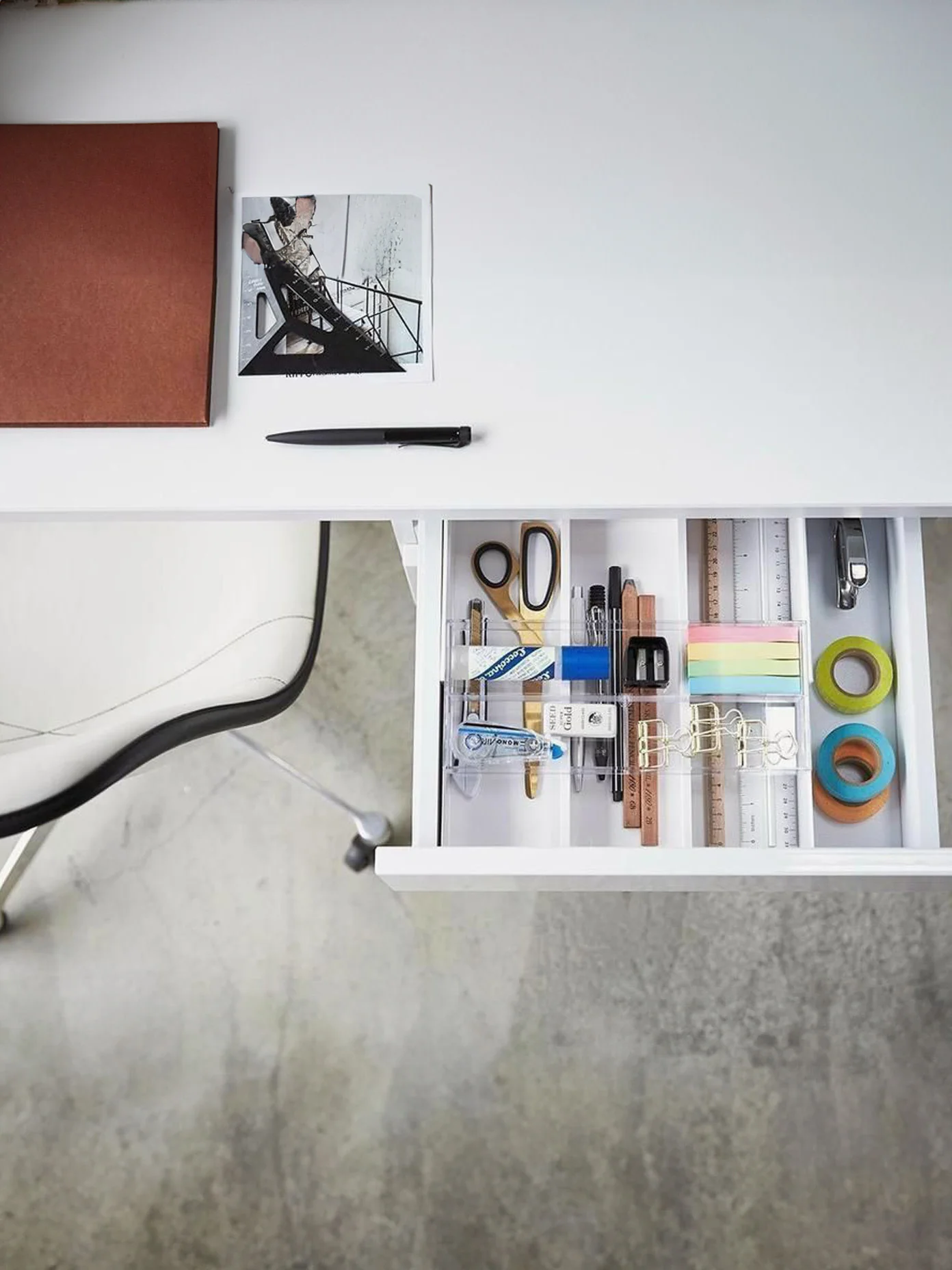 Uitschuifbare lade-organizer Tower, 2-delig