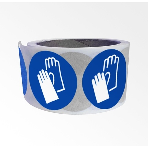Rouleau de pictos - Gants de protection obligatoires - M009