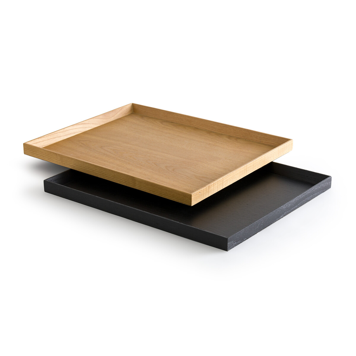 AM.PM<br>Bandeja 45 x 35 cm em carvalho tingido de preto, Katori