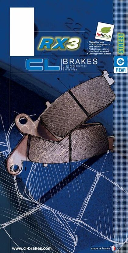 Plaquettes de freins CL Brakes Route métal fritté - 2301RX3