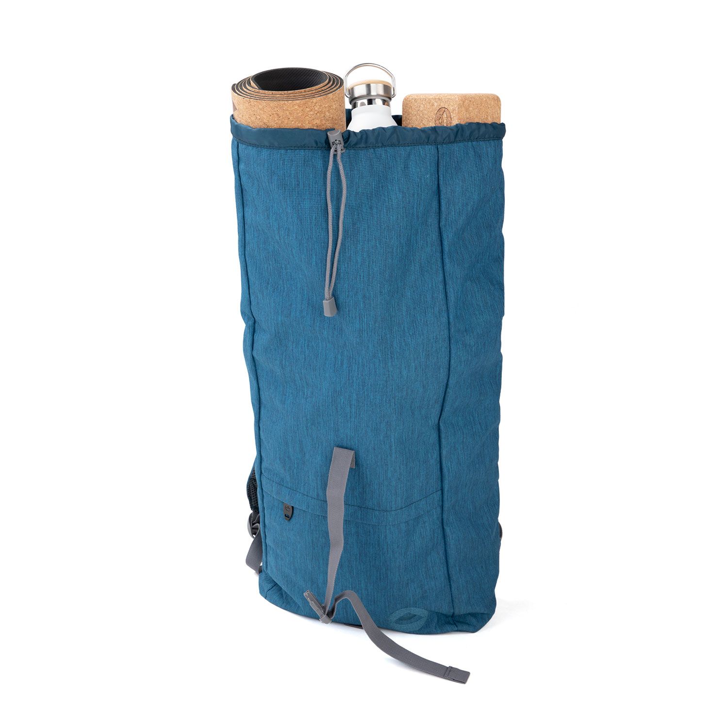 bodhi Urban Yogi Rolltop Rucksack, dunkelblau meliert