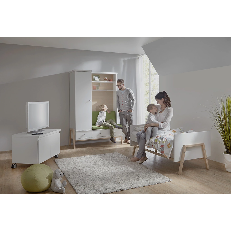 Schardt Kinderzimmer Holly Nature Schrank mit Wickelkommode
