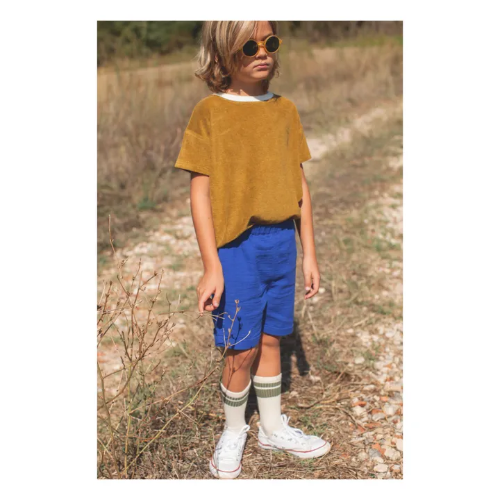 Marlot Paris Short Ernest Gaze de Coton x Smallable | Bleu roi