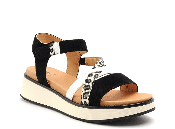 Fugitive nu pieds talons femme kiry noir