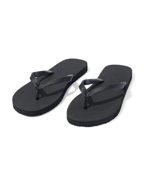 tongs femme noir