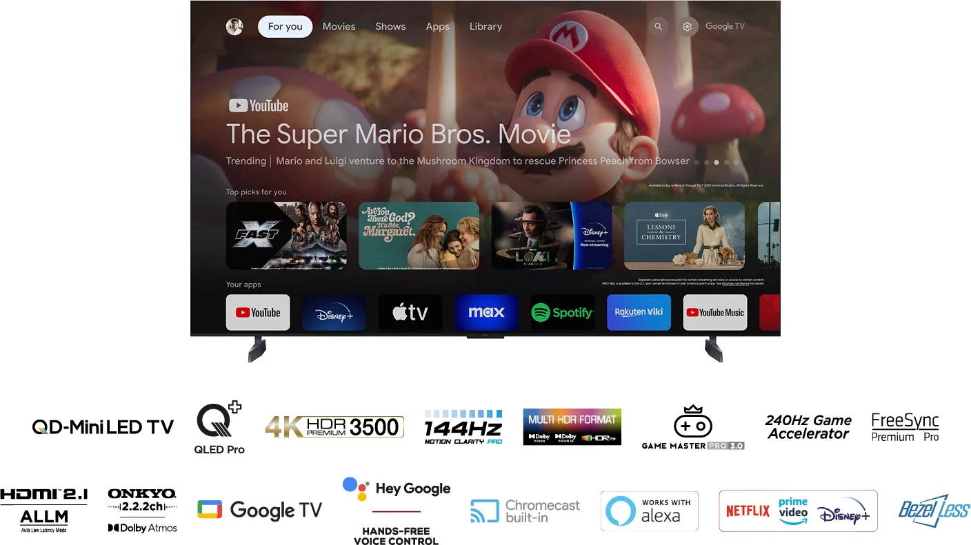 TCL 98C89B (TCL 98C855) TV QLED