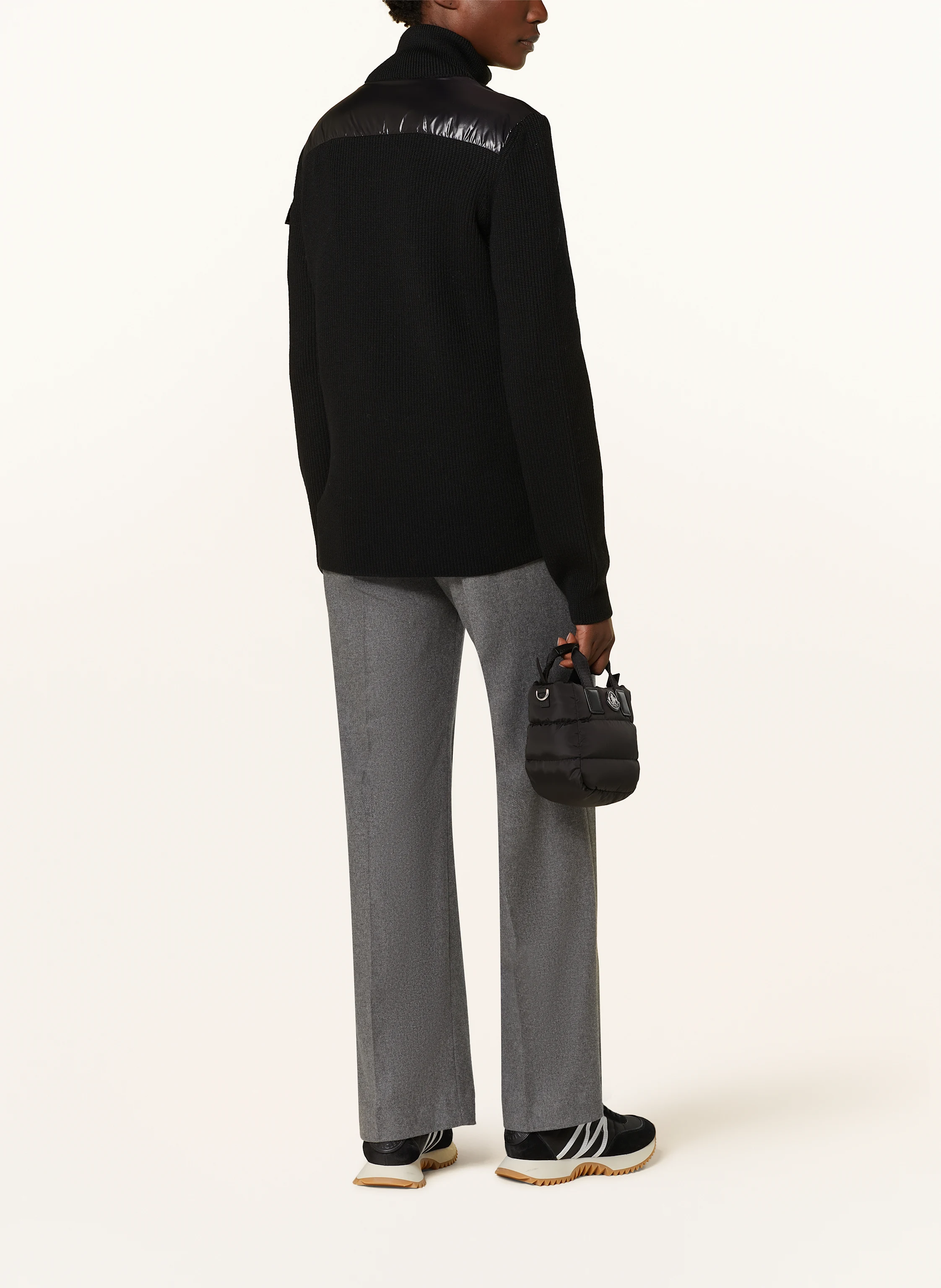 MONCLER Strickjacke im Materialmix