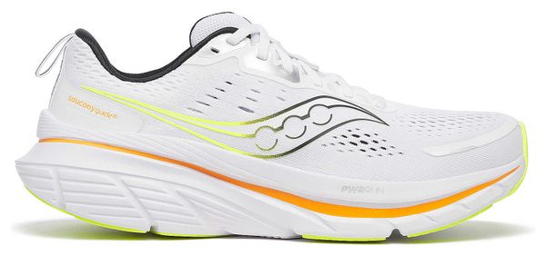 Chaussures Running Saucony Guide 18 Blanc/Orange Homme