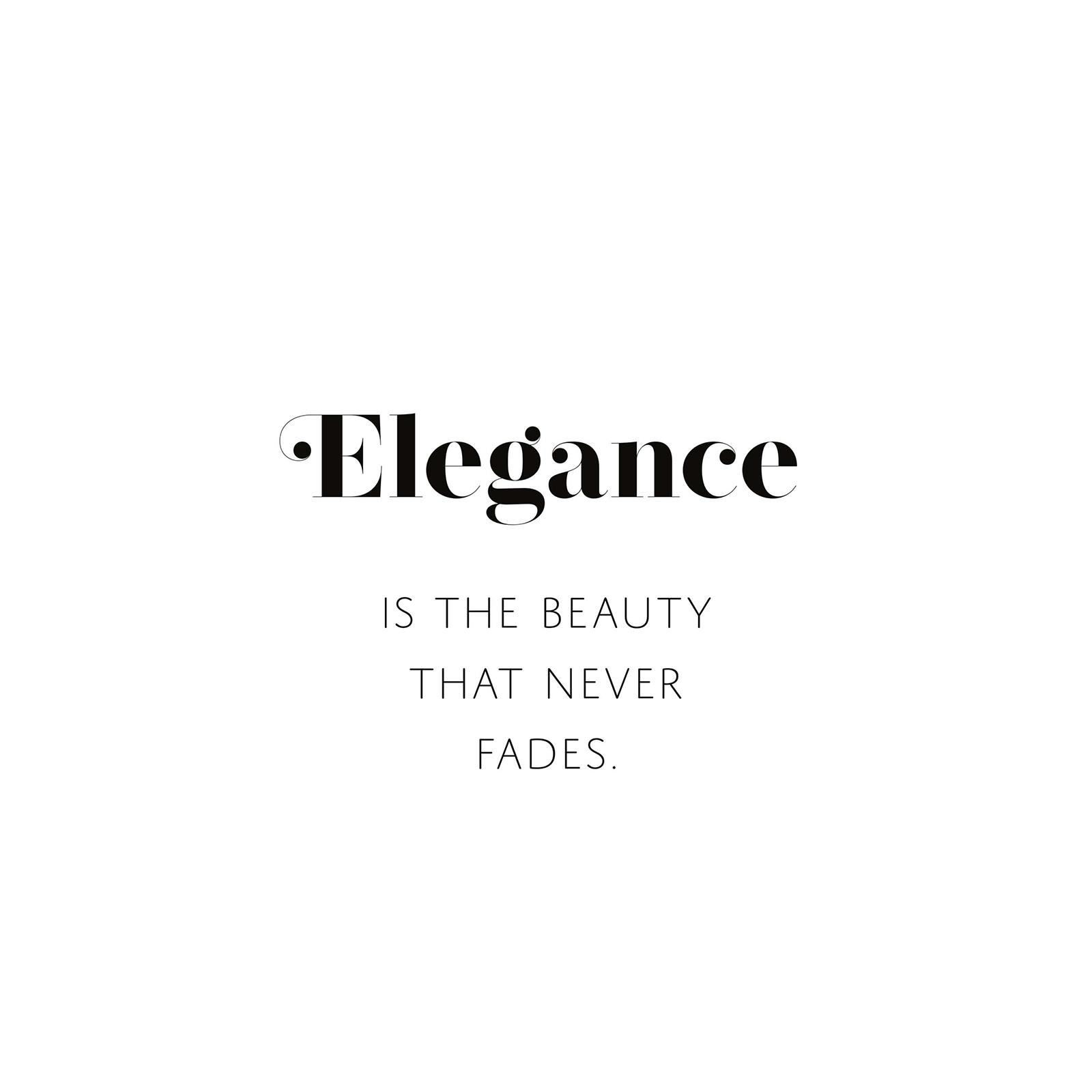 Gerahmtes Bild ELEGANCE - schwarz-weiß - 30x40 cm