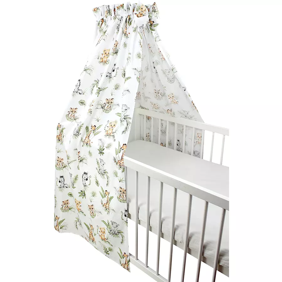 TupTam Babybett Himmel mit Schleifchen braungrün