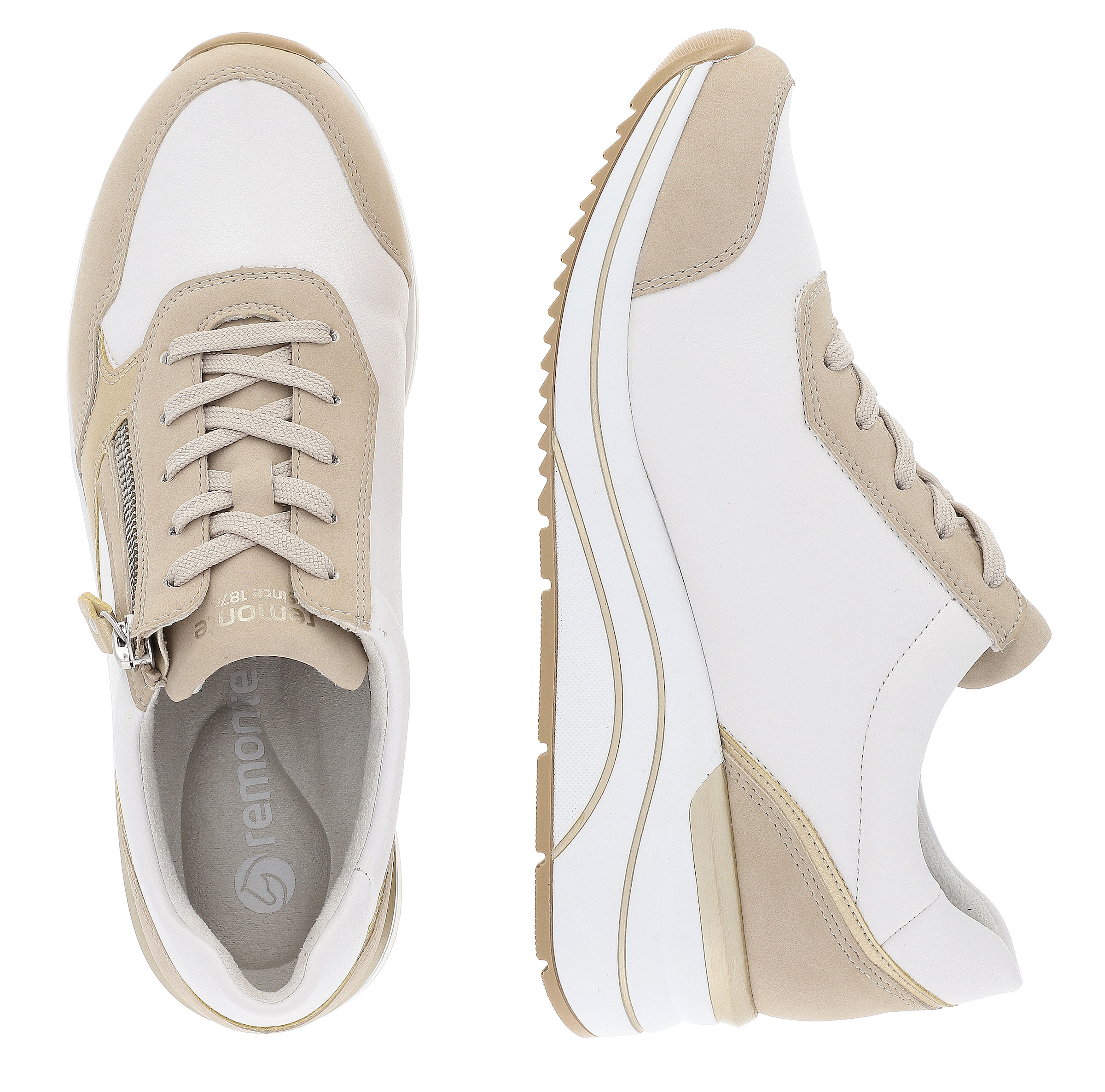 Remonte Keilsneaker  , Freizeitschuh, Halbschuh, Schnürschuh, vegane Verarbeitung