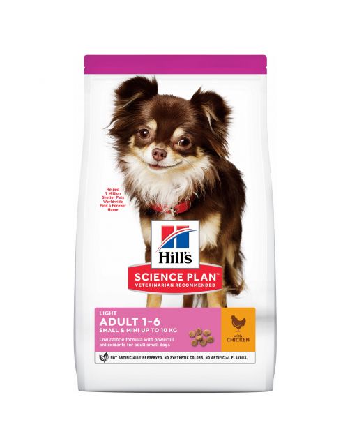 Hill's Canine Adult Light Small&Mini Breed Kip - Hondenvoer