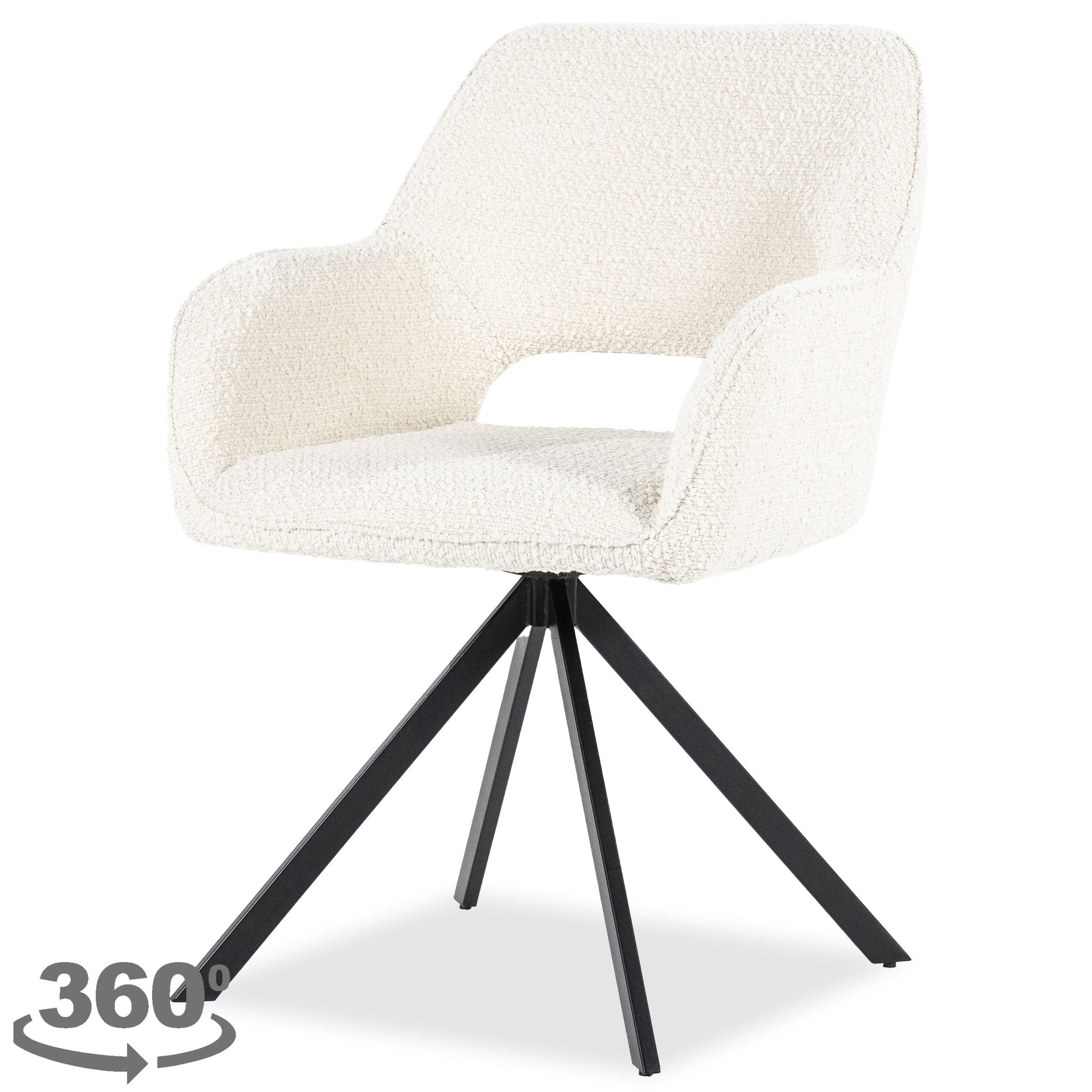 Eetkamerstoel 95837 Fabio B56 x D58 x H85.5 cm