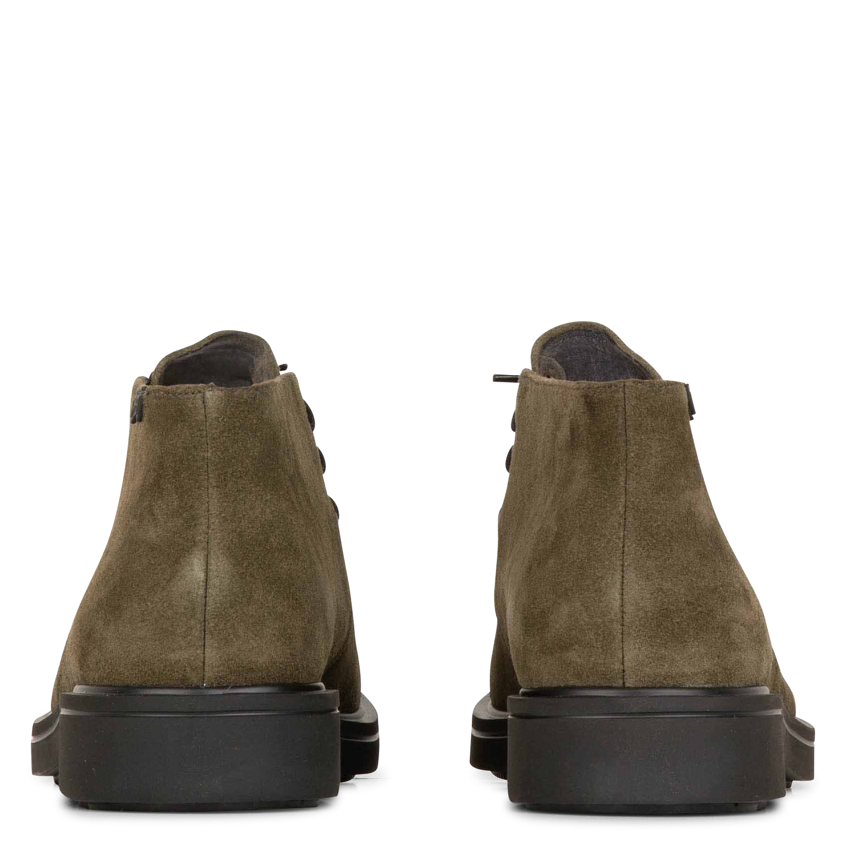 NORMAN - Bottines en cuir velours | Vert