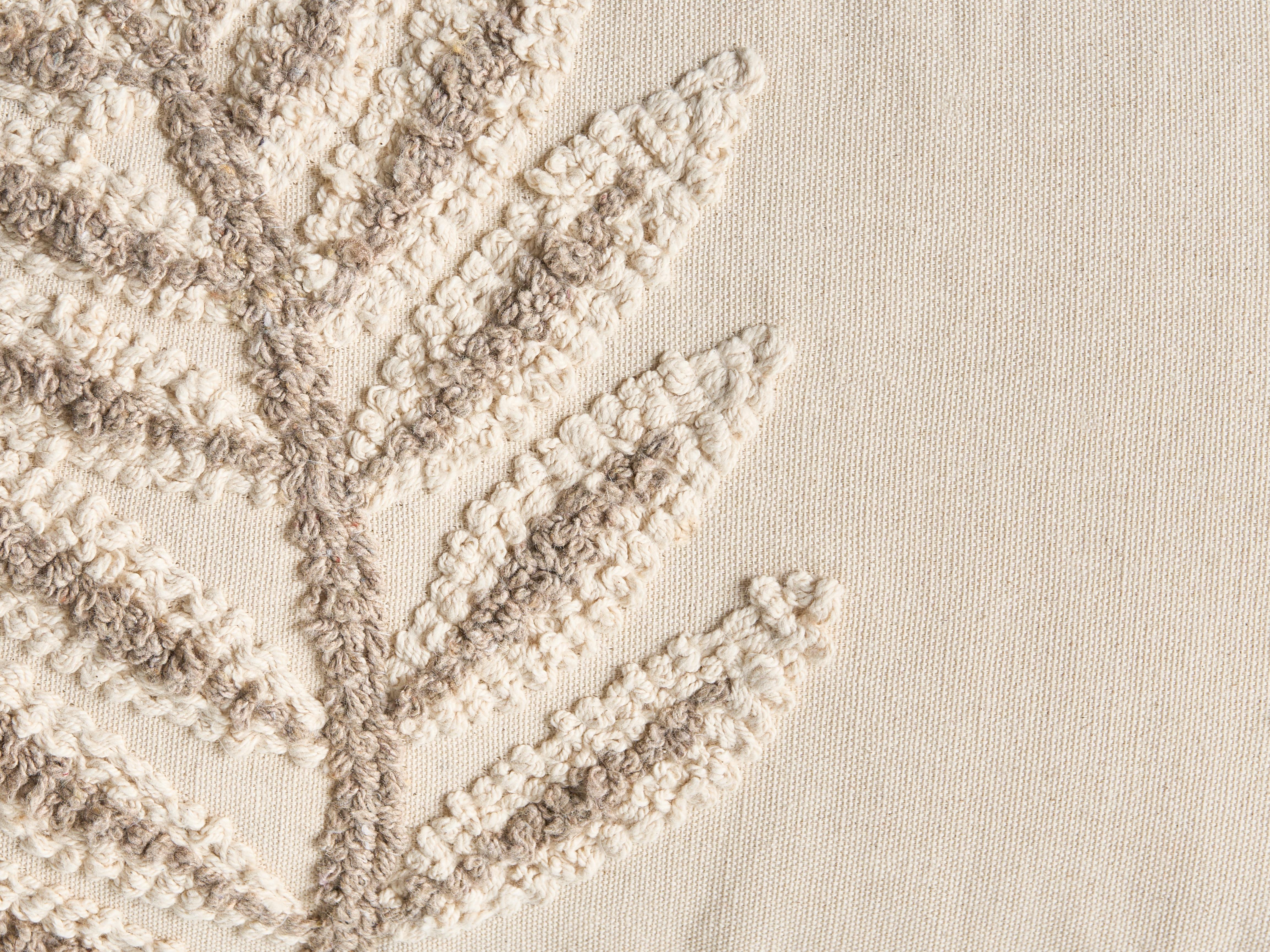 Set van 2 sierkussens POMETIA Katoen 30 x 50 cm Beige bloempatroon