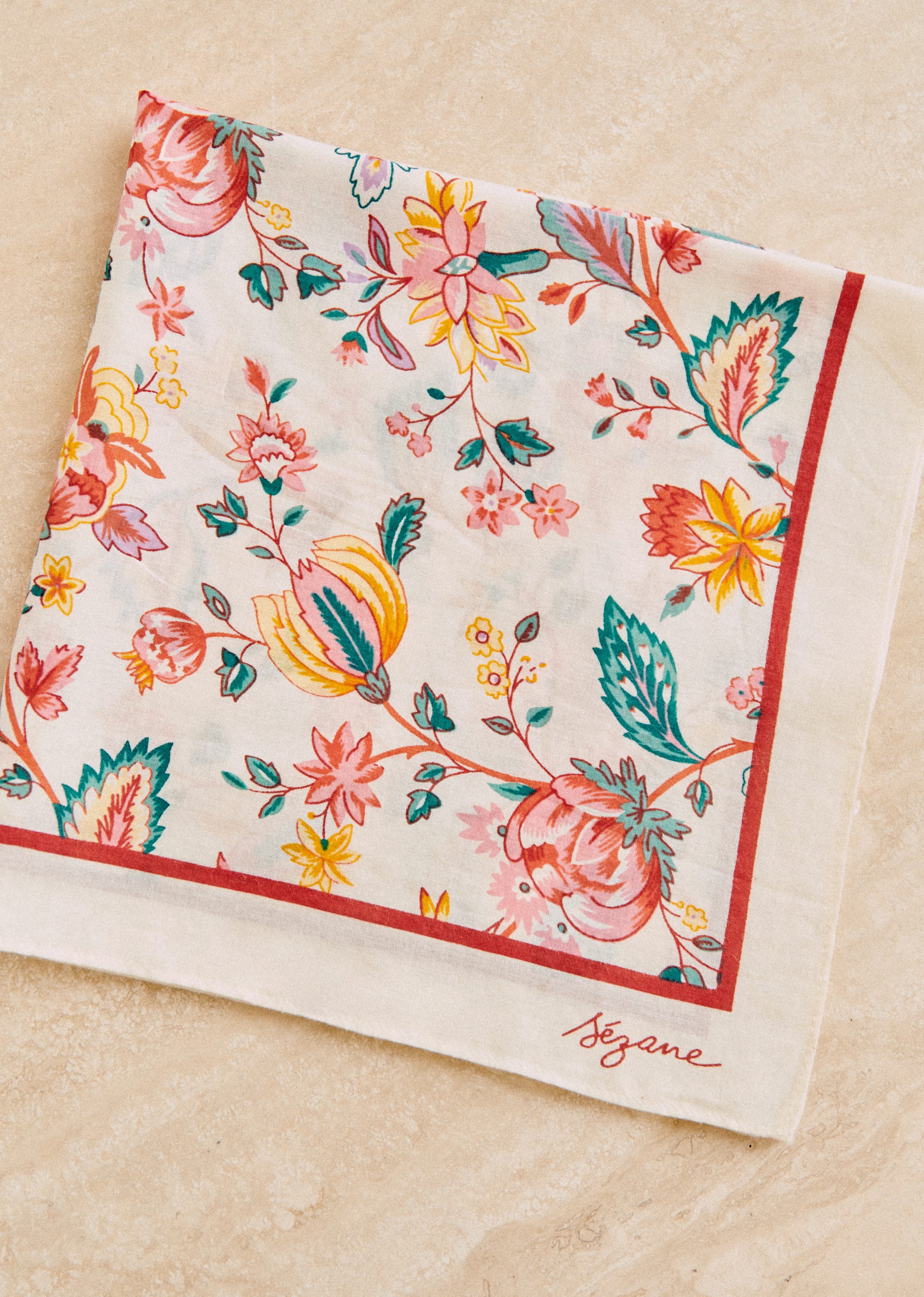 Foulard Gaston - Fleurs Pastel multico - LES COMPOSANTES/DÉCOUVRIR 5906646