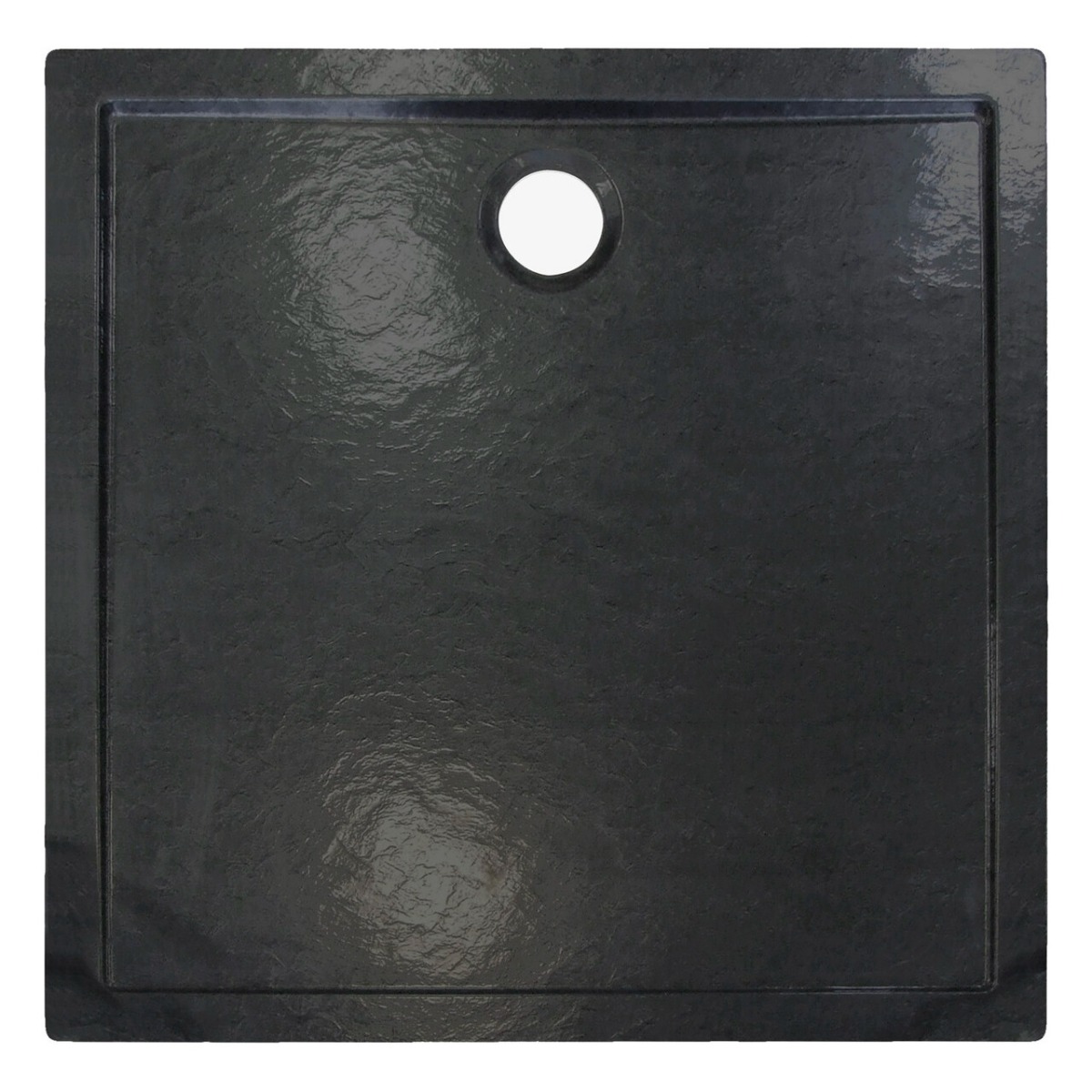 Kerra David douchebak 80x80cm zwart mat