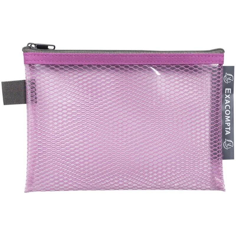 Pochette à fermeture éclaire en plastique souple Pop'N Co - Couleurs assorties