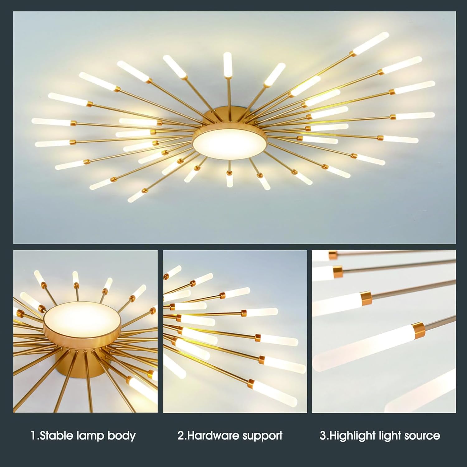 Moderne LED Deckenleuchte Metall Acryl LED Lampen Eingebaute dimmbare Deckenlampe Kreative Spirale Blumenform Design Deckenbeleuchtung Acryl Deckenleuchte Farbwechselbar (Schwarz, 28+1)