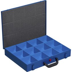 Mallette en métal pour petites pièces EuroPlus Pro M, bleu