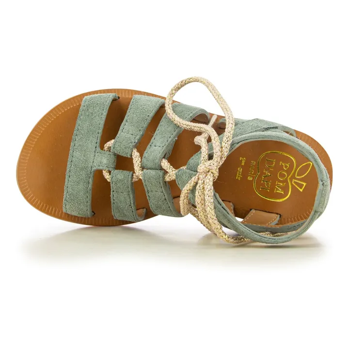 Pom d'Api Sandales Plagette Guily Strap  | Gris