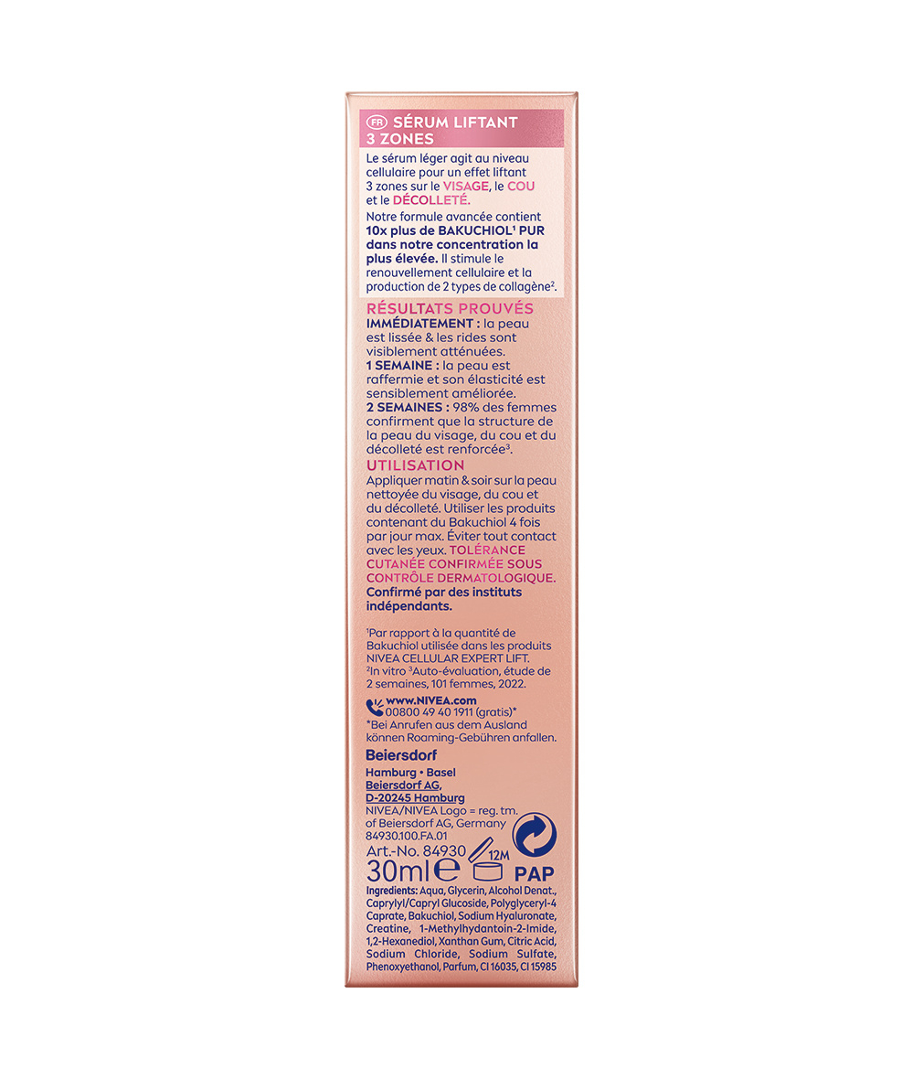 (30ml) Cellular Expert 3-Zonen Lift Serum (84930)