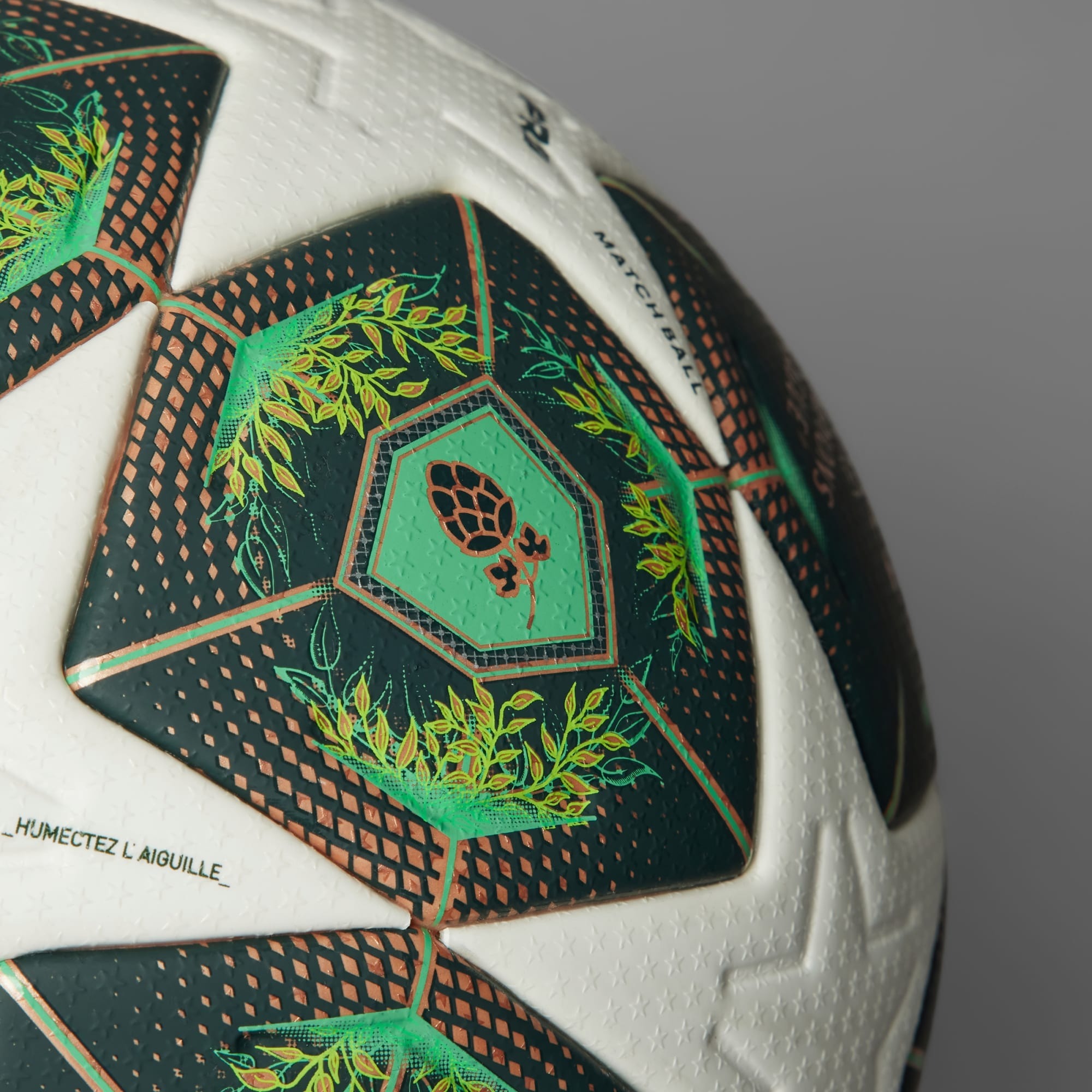 UCL Pro 24/25 Knockout Phase Ball White/Shadow Green/Solar Slime