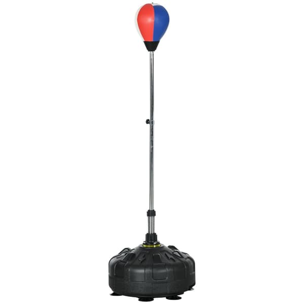 Bokseball Boksesekk Høydejusterbar 147-165 Cm, Stående Boksetrener For Trening Og Trening, Svart