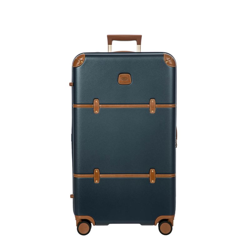 Valise rigide Bellagio Trunk 80 cm Bleu/tabac