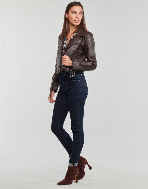 Only - ONLNEWVERA FAUX LEATHER BIKER CC OTW - Marron