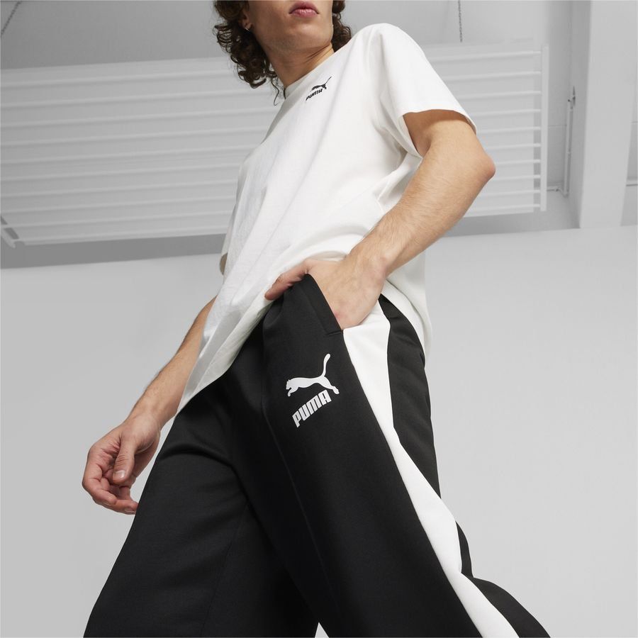 PUMA Bas de Survêtement T7 Iconic - Noir/Blanc