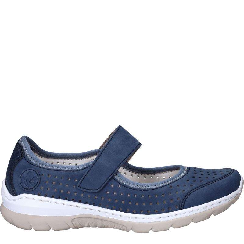 Rieker Instappers Blauw Dames