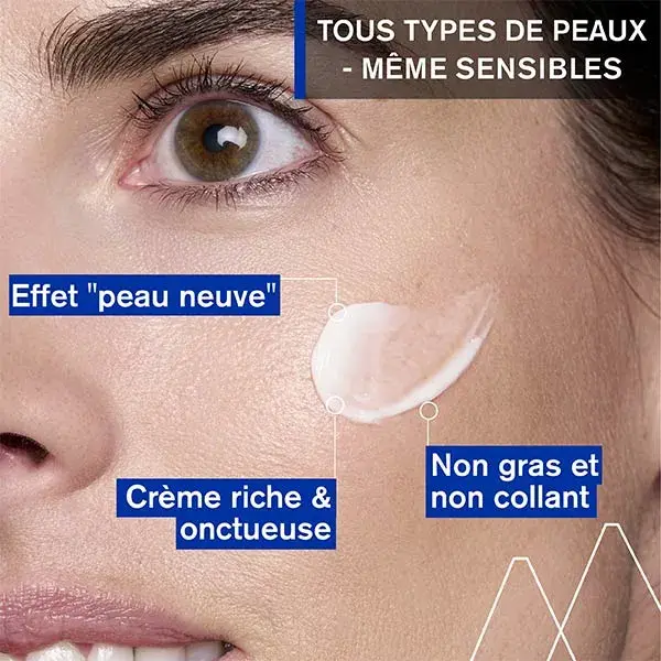 Creme Noturno Peeling Age Lift Uriage para Pele Renovada, Antirrugas, Firmeza, 50ml