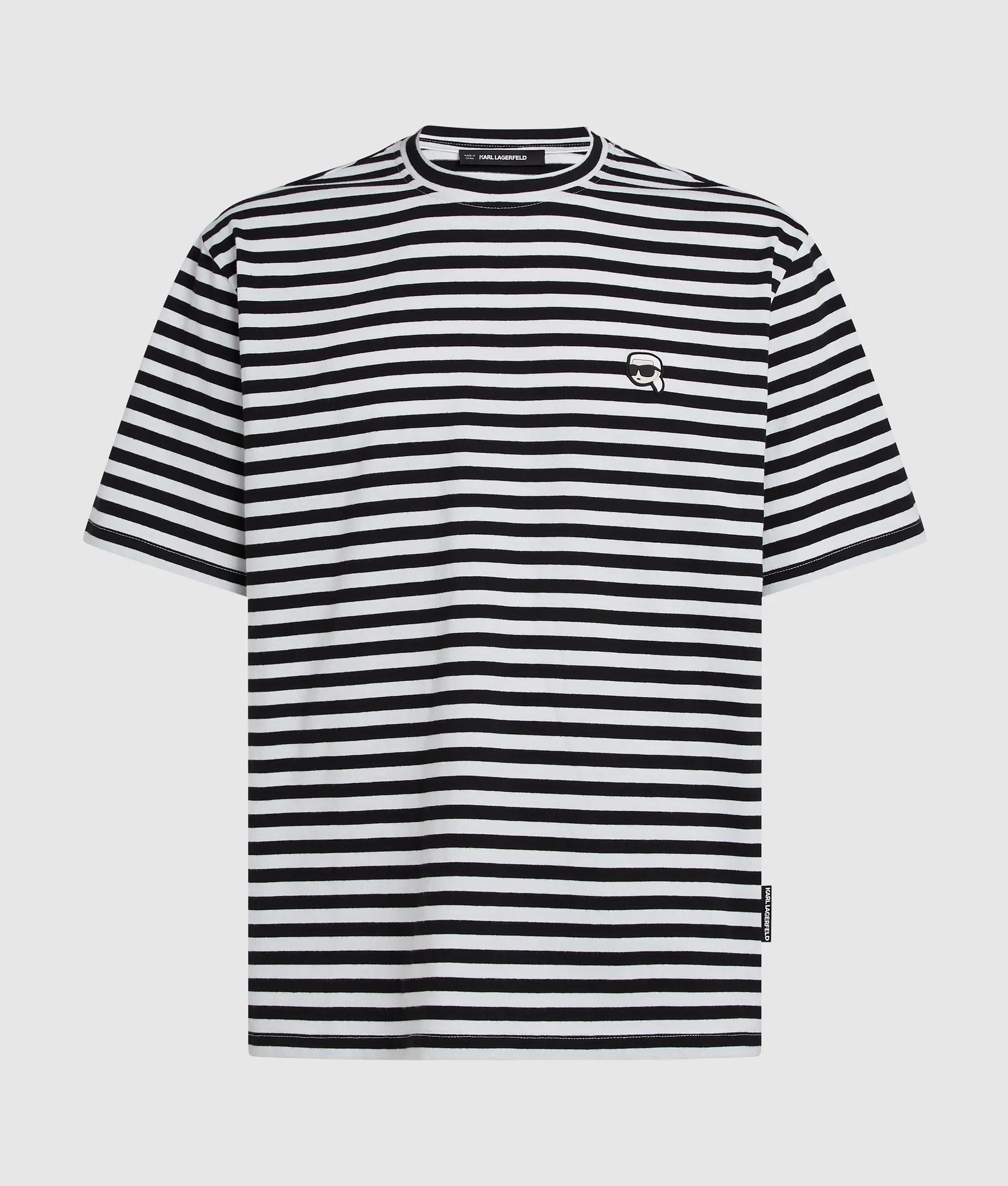 Ikon t-shirt met ontspannen strepen