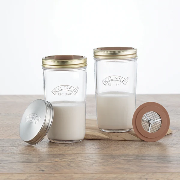 Kit de fabrication de lait végétal 2 x 0,5 L Kilner Kilner